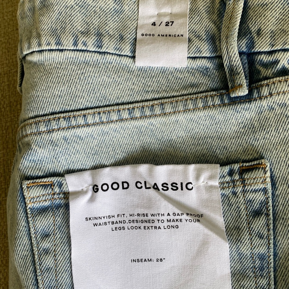 Good American good classic high rise jeans